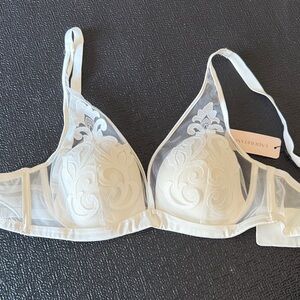 Sheer White Bra